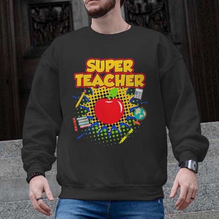 Superhero Teacher Appreciation Teaching Tee Men Graphic Sweatshirt