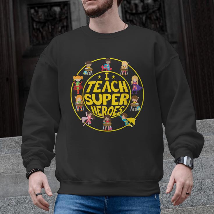 Superhero Teacher I Teach Super Heroes Men Graphic Sweatshirt