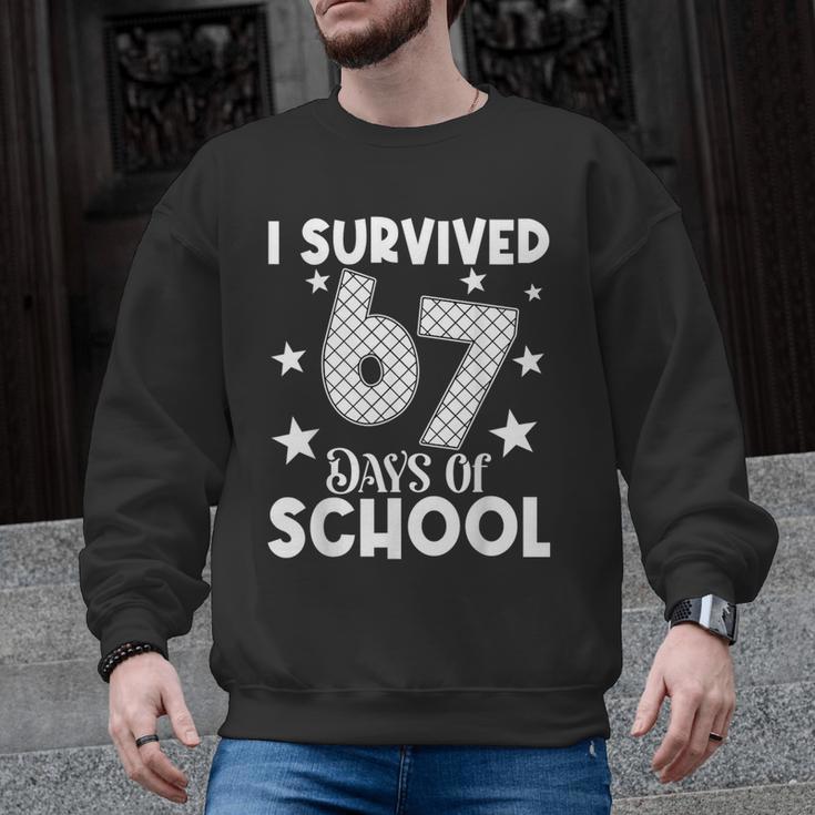 I Survived 67 Days Of School Teachers Students Men Graphic Sweatshirt