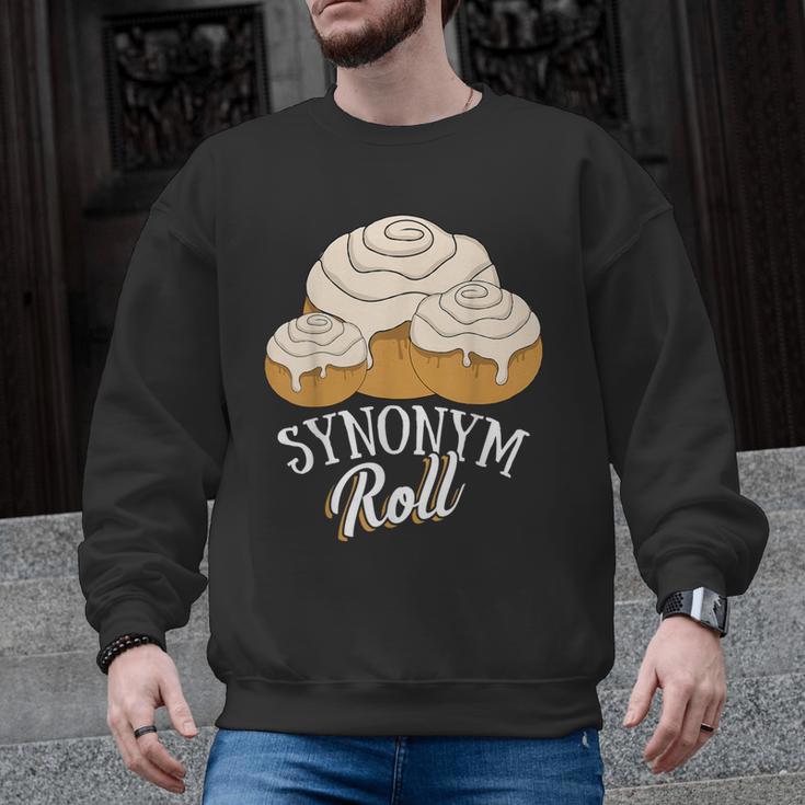 Synonym Roll Teacher And Grammar Geeks Pun For Men Women Kids Men Graphic Sweatshirt