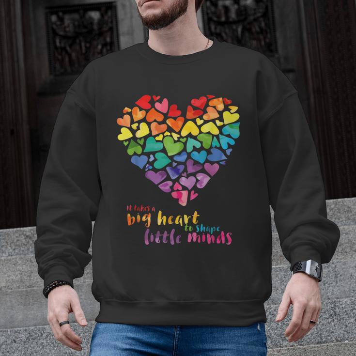It Takes a Big Heart To Shape Little Minds Teacher Men Graphic Sweatshirt