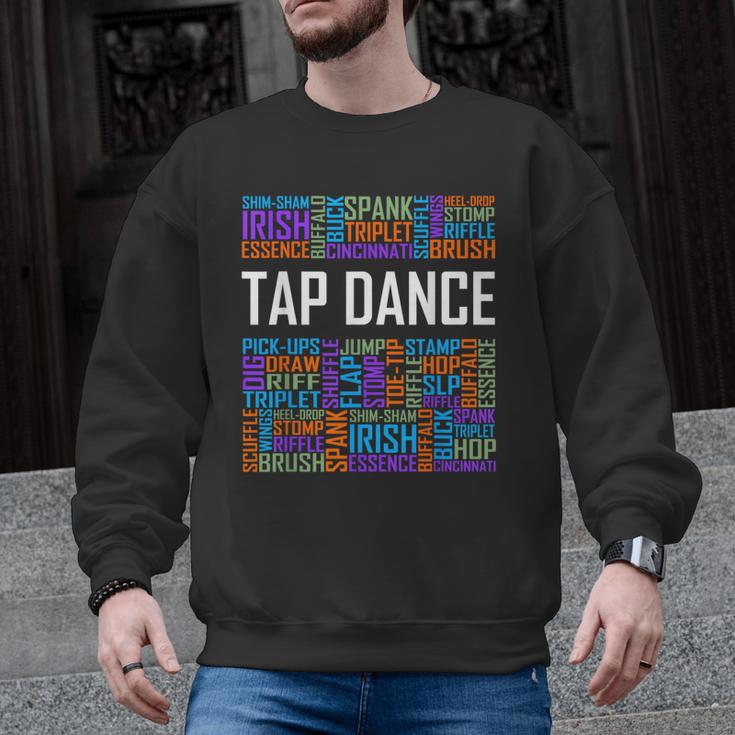 Tap Dance Words Lover Tap Dancer Dancing Teacher Men Graphic Sweatshirt