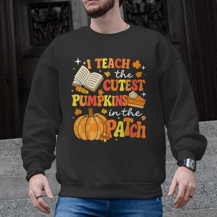I Teach The Coolest Pumpkins In The Patch Teacher Halloween Men Graphic Sweatshirt