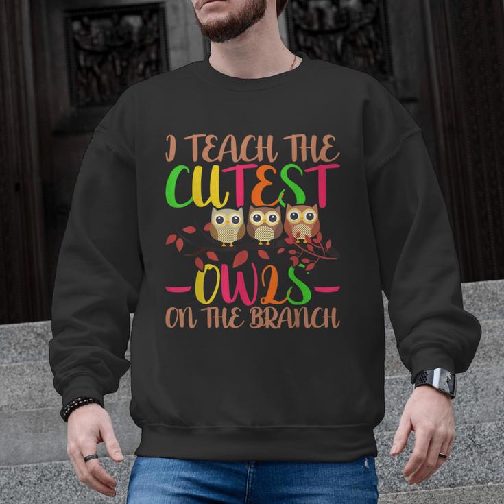 I Teach The Cutest Owls Christmas Or Teachers Day Men Graphic Sweatshirt