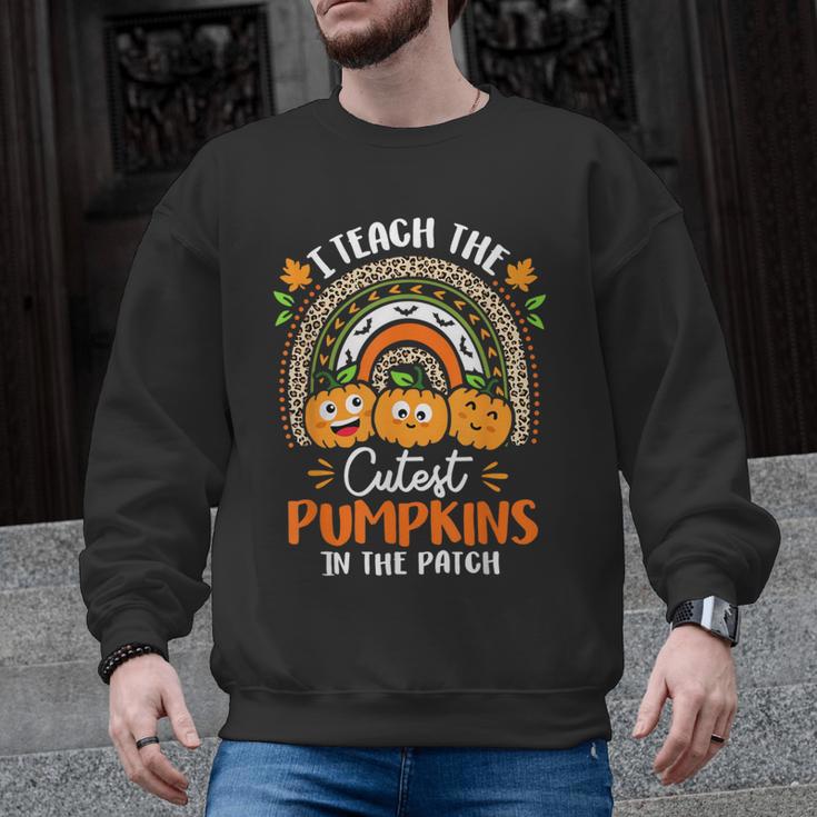 I Teach The Cutest Pumpkins In The Patch Teacher Halloween Men Graphic Sweatshirt
