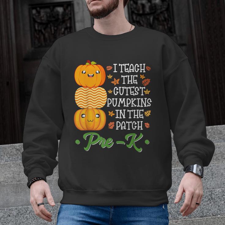 I Teach Cutest Pumpkins In Patch Thanksgiving Teacher Pre-K For Men Women Men Graphic Sweatshirt