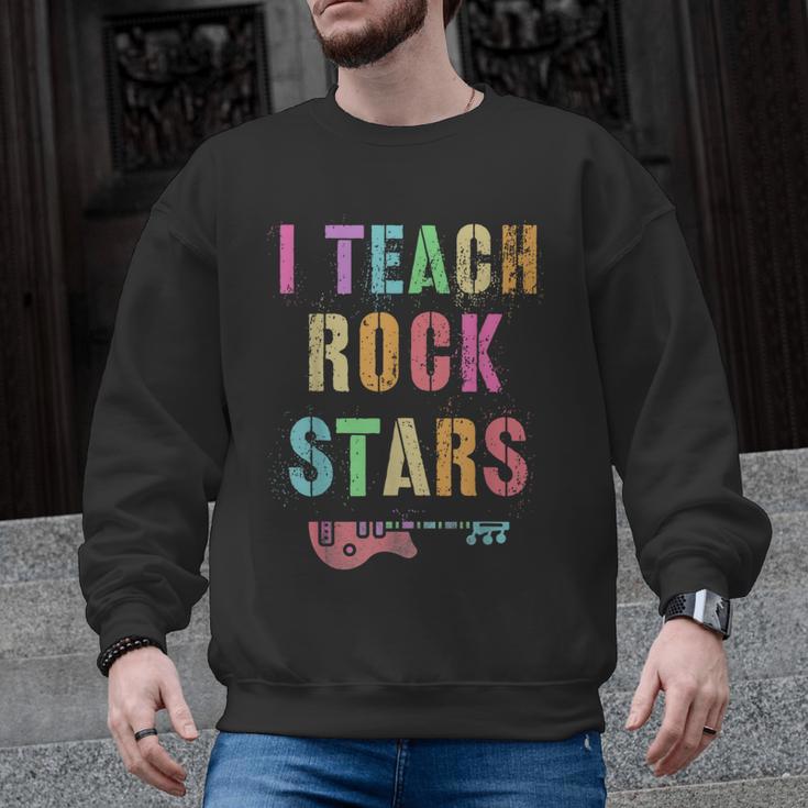 I TEACH ROCKSTARS Band Vibes Teacher Rocks My Music Teaching Men Graphic Sweatshirt