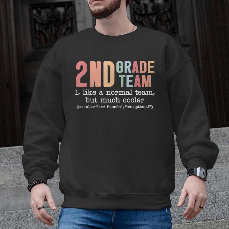 Teacher 2ND Grade Team Like a Normal Team But Much Cooler Men Graphic Sweatshirt