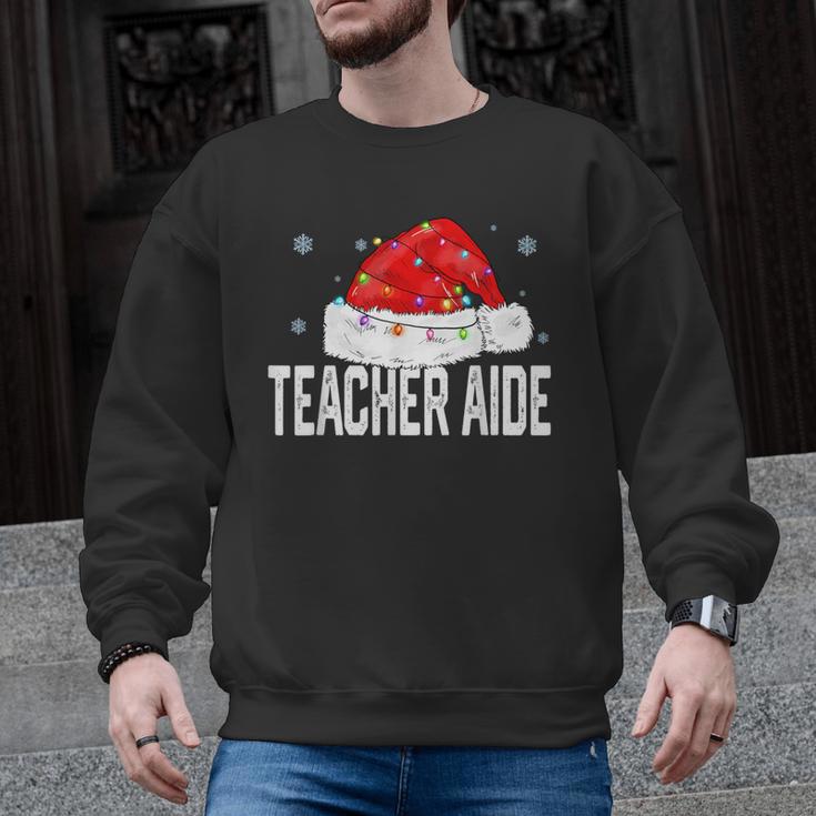 Teacher Aide Christmas Women Family Matching Group Xmas Men Graphic Sweatshirt