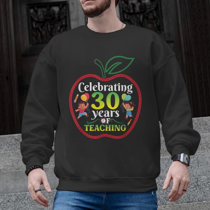 Teacher Celebrating 30 Years Of Teaching Students School Men Graphic Sweatshirt