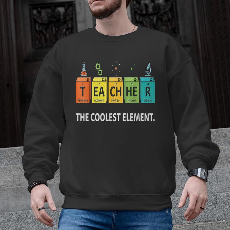 Teacher The Coolest Element Chemistry Periodic Table Science Men Graphic Sweatshirt
