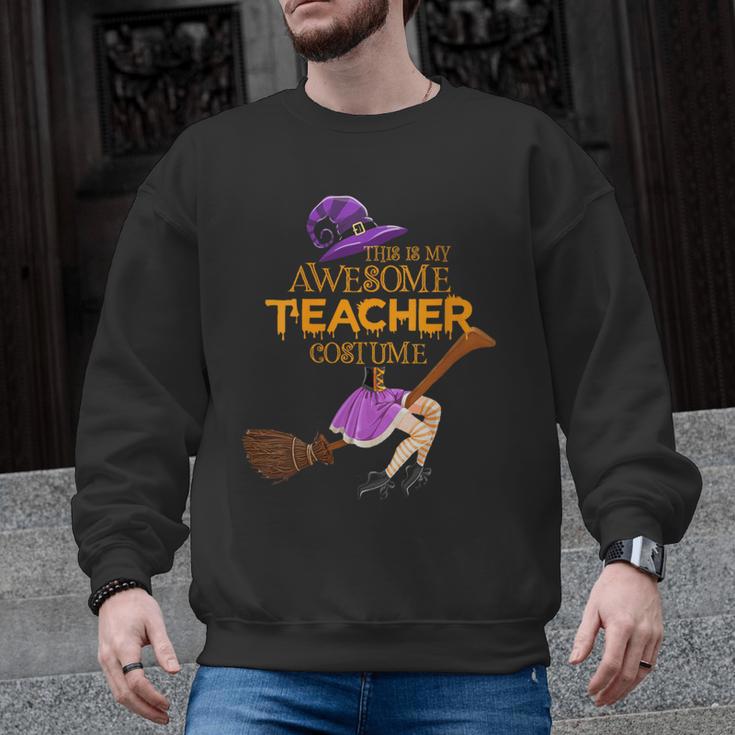 This Is My Teacher Costume Halloween Family Matching Group Men Graphic Sweatshirt