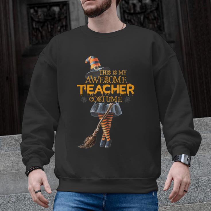 This Is My Teacher Costume Halloween Family Matching Group For Men Women Men Graphic Sweatshirt