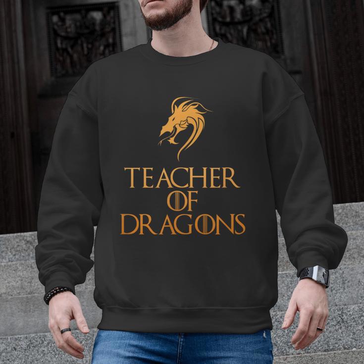 Teacher Of Dragons For Teachers Top Tee T-Shirt Men Graphic Sweatshirt
