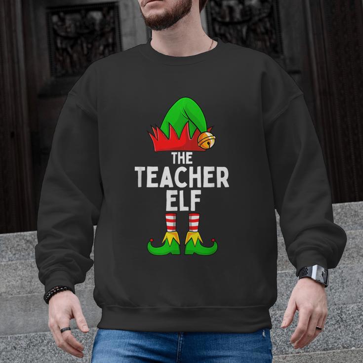 Teacher Elf Matching Family Christmas Women Men Men Graphic Sweatshirt