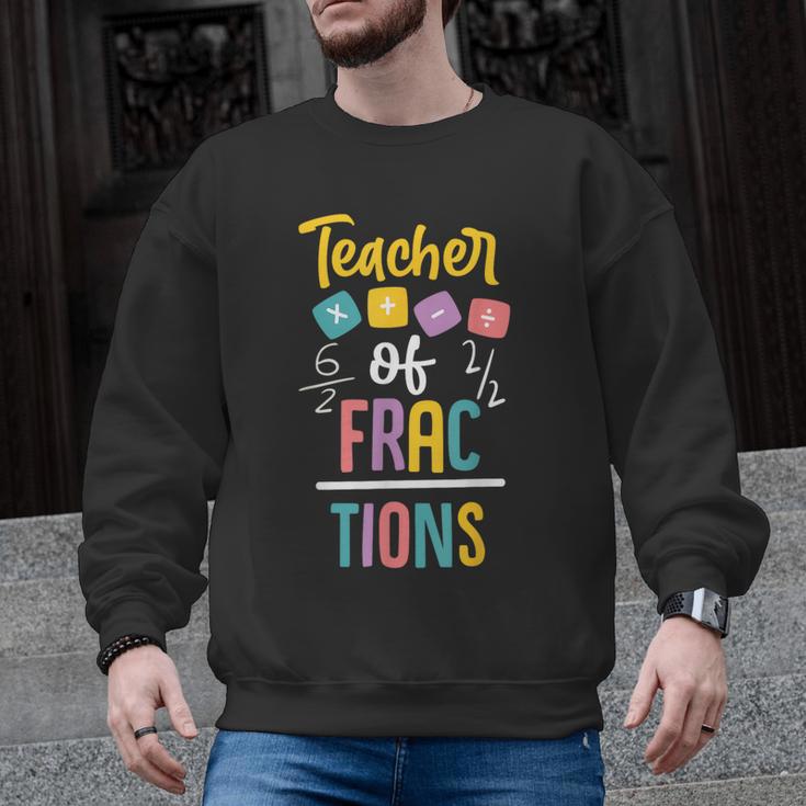 Teacher Of Fractions For Math Teacher Men Graphic Sweatshirt