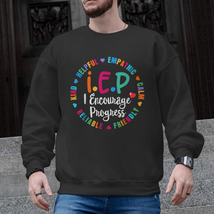 Teacher IEP IEP Encourage Progress Special Education Men Graphic Sweatshirt