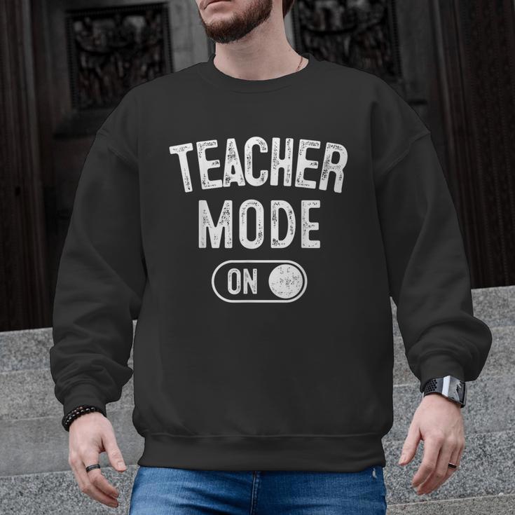 Teacher Mode On School Education Educator Men Graphic Sweatshirt