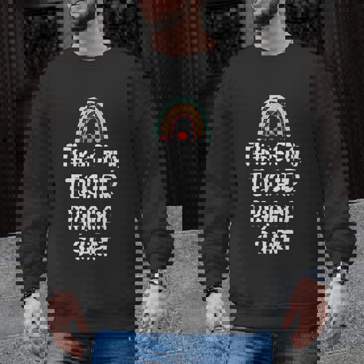 This Is My Teacher Pajama Shirt Teacher Life Tee Men Graphic Sweatshirt