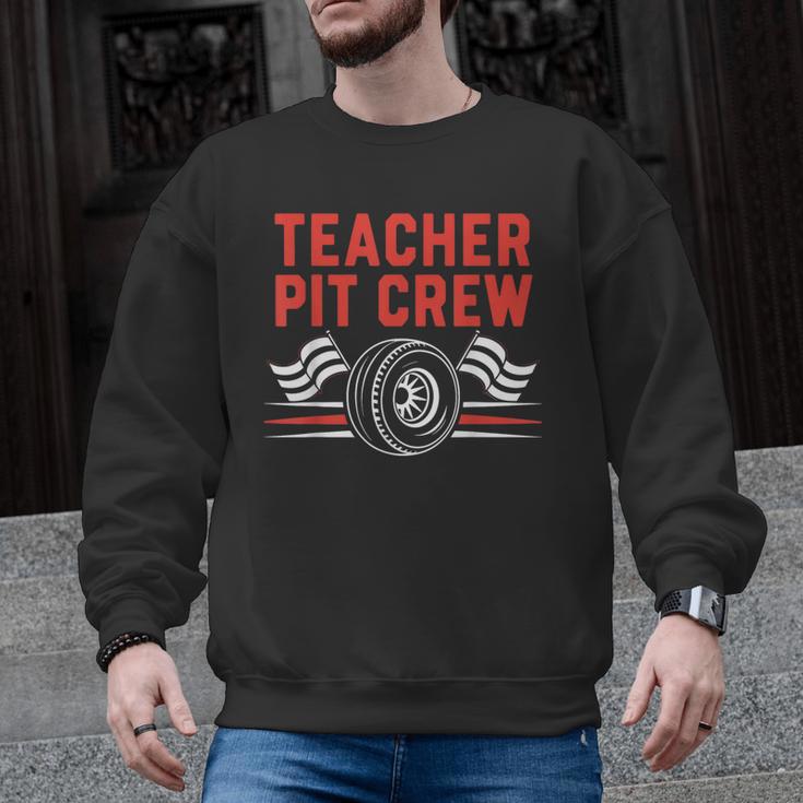Teacher Pit Crew Race Car Driver Costume Men Women Kids Men Graphic Sweatshirt