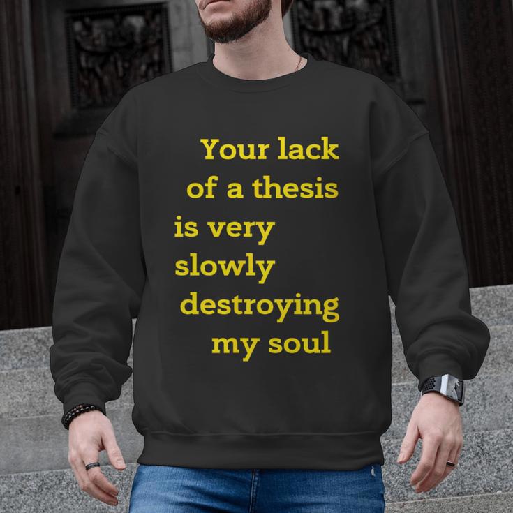 Teacher Or Professor Essay Thesis Writing Joke For Men Women Men Graphic Sweatshirt