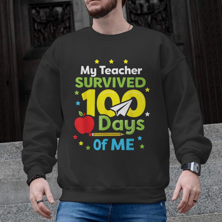 My Teacher Survived 100 Days Of Me Men Graphic Sweatshirt