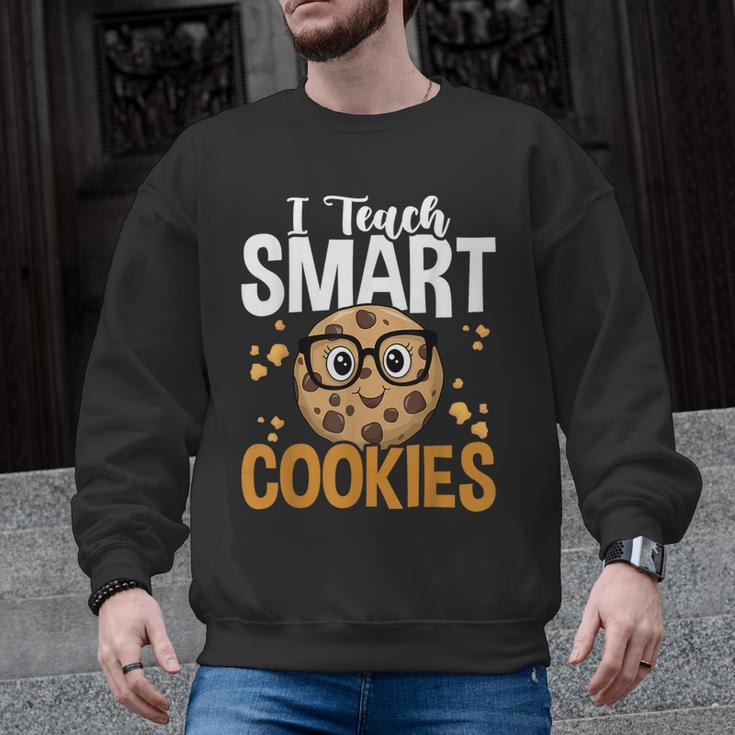 Teacher I Teach Smart Cookies Nerd Men Graphic Sweatshirt