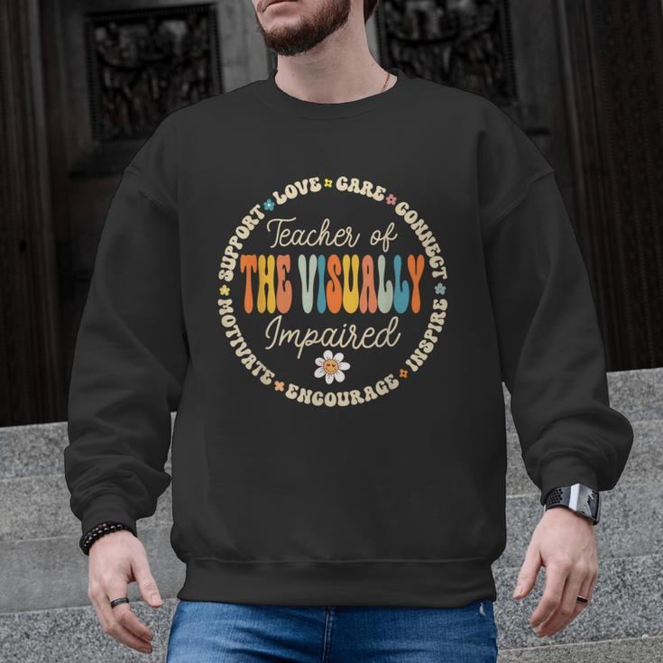Teacher Of The Visually Impaired Back To School Team For Men Women Girls Kids Men Graphic Sweatshirt
