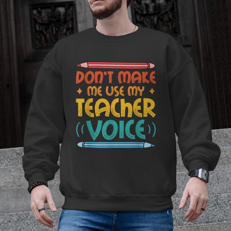 Teacher Voice Teacherlife Primary School Teacher Men Graphic Sweatshirt