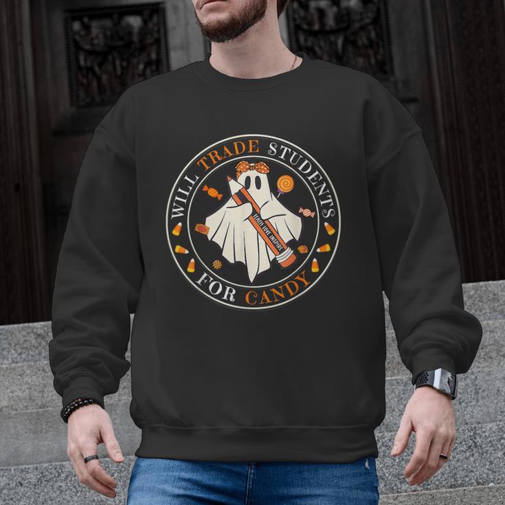 Teacher Will Trade Students For Candy Easy Halloween Costume Men Graphic Sweatshirt