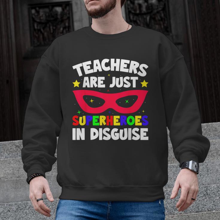 Teachers Are Just Superheroes In Disguise School Men Graphic Sweatshirt