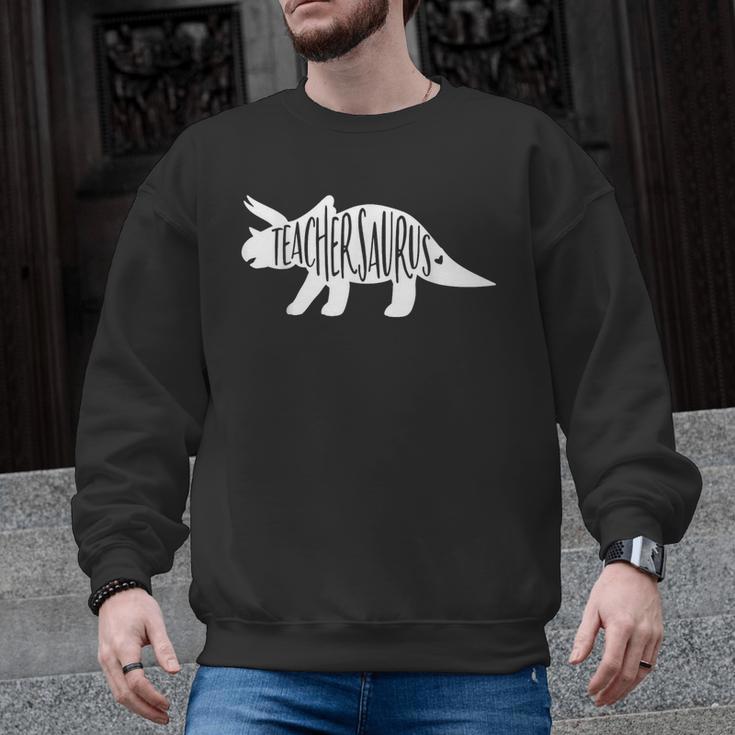 Teachersaurus Like A Normal Teacher Awesome Dinosaur Teacher Men Women Girls Kids Men Graphic Sweatshirt
