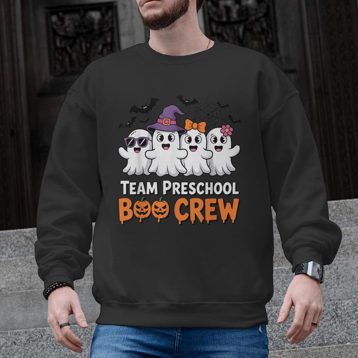 Team Preschool Boo Crew Halloween Teacher Student Costume Men Graphic Sweatshirt