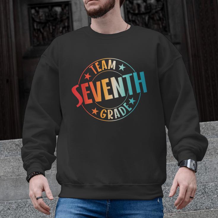 Team Seventh Grade Teacher Student Back To School 7th Grade Men Graphic Sweatshirt
