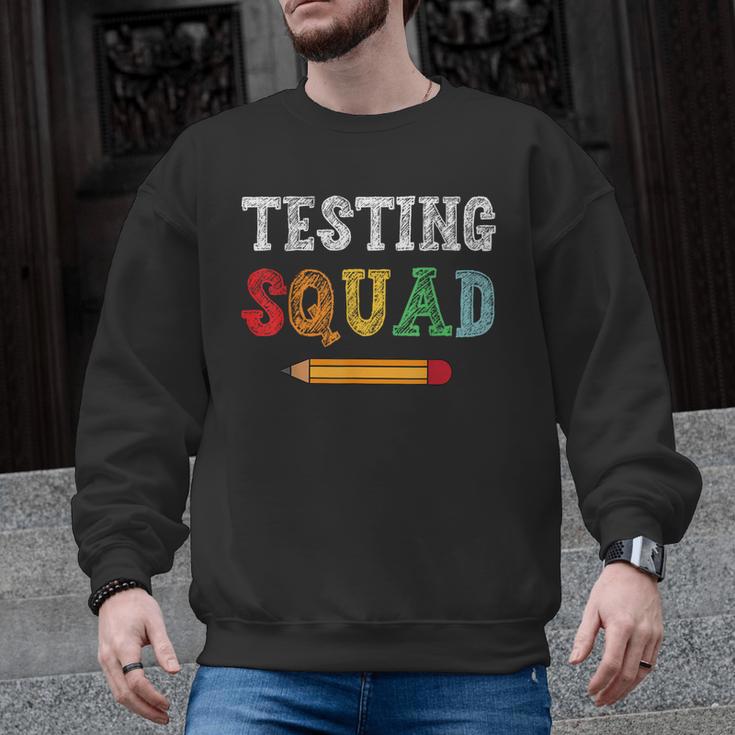 Testing Squad Costume Test Day Teacher Student School Men Graphic Sweatshirt