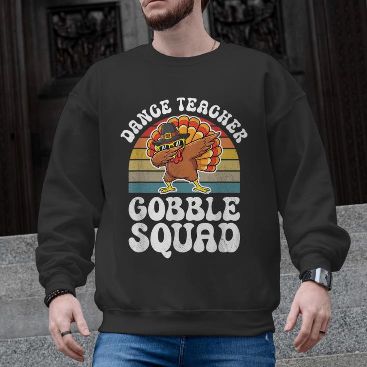 Thanksgiving Dance Teacher Gobble Squad Turkey Men Graphic Sweatshirt