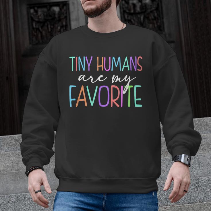 Tiny Humans Are My Favorite Daycare Provider Teacher Daycare Men Graphic Sweatshirt