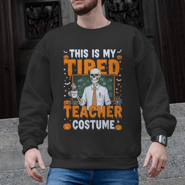 This Is My Tired Teacher Costume Halloween Costumes Men Graphic Sweatshirt