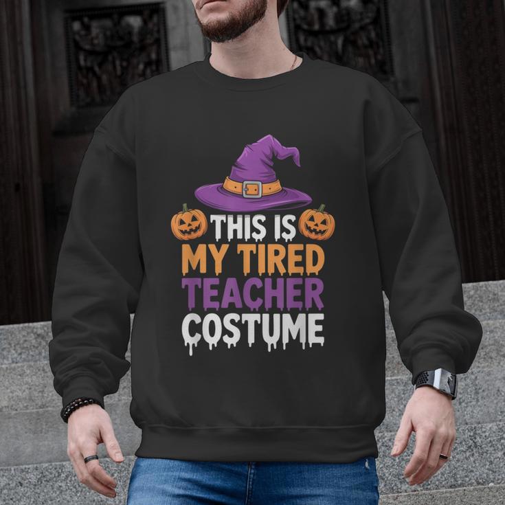 This Is My Tired Teacher Costume Halloween Men Graphic Sweatshirt