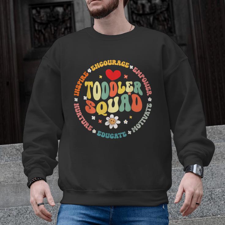 Toddler Squad Pre-K Teacher Pre School Back To School Men Graphic Sweatshirt