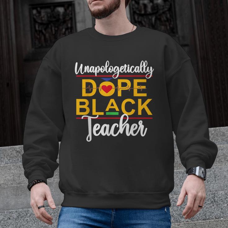 Unapologetic Dope Teacher African American Melanin Men Graphic Sweatshirt
