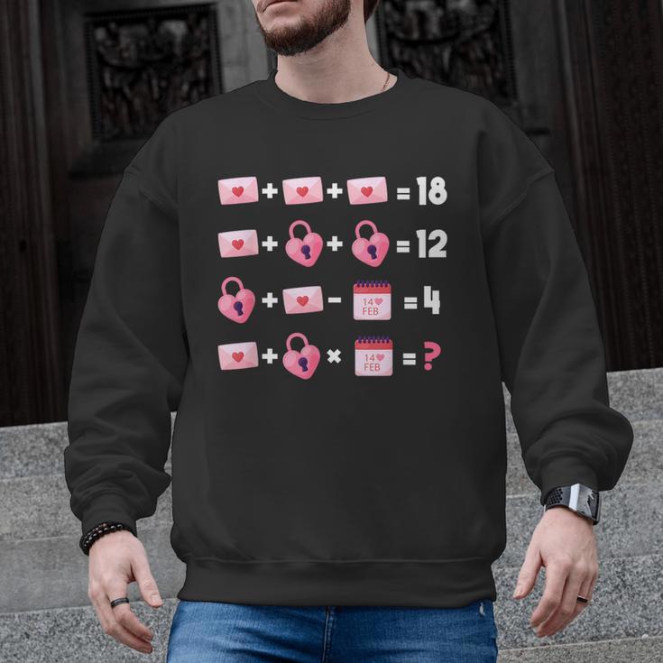 Valentines Day Order Of Operations Valentines Math Teacher Men Graphic Sweatshirt