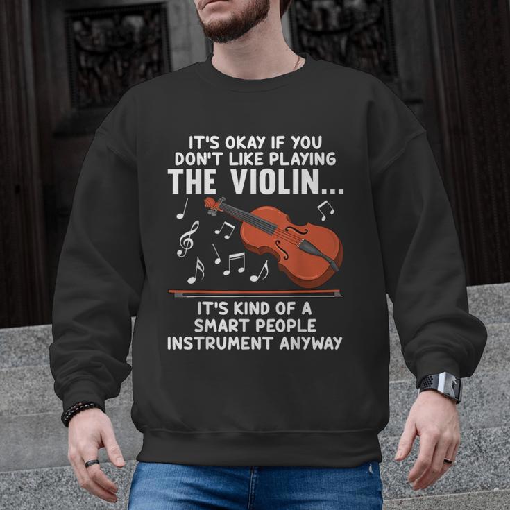 Violin Player Costume For Men Women Violin Teacher Violinist Men Graphic Sweatshirt