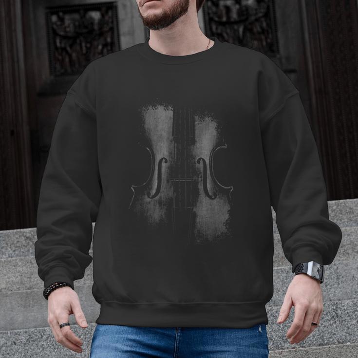 Violin Player Instrument Music Teacher Musical Violinist Men Graphic Sweatshirt