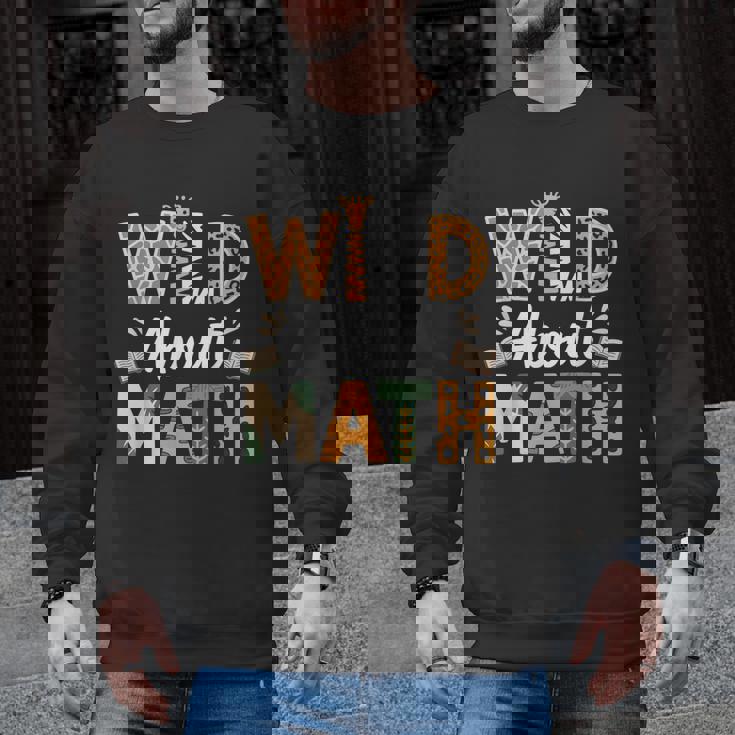 Wild About Math Cute Teacher Student Math Club Men Graphic Sweatshirt