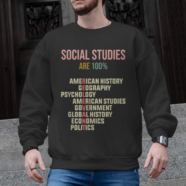 World History Classroom Social Studies History Teacher Men Graphic Sweatshirt
