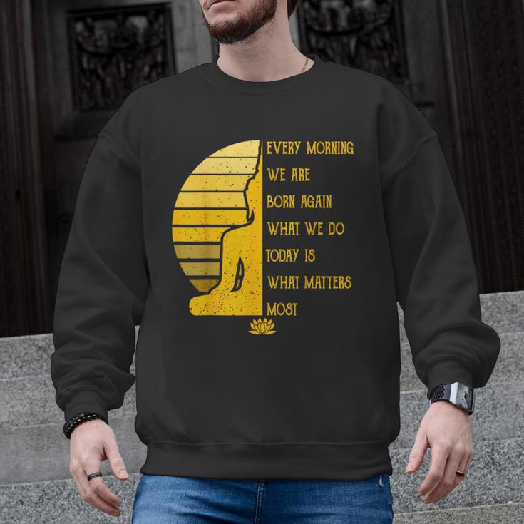 Yoga Meditation Buddha Yoga Teacher T-Shirt Men Graphic Sweatshirt