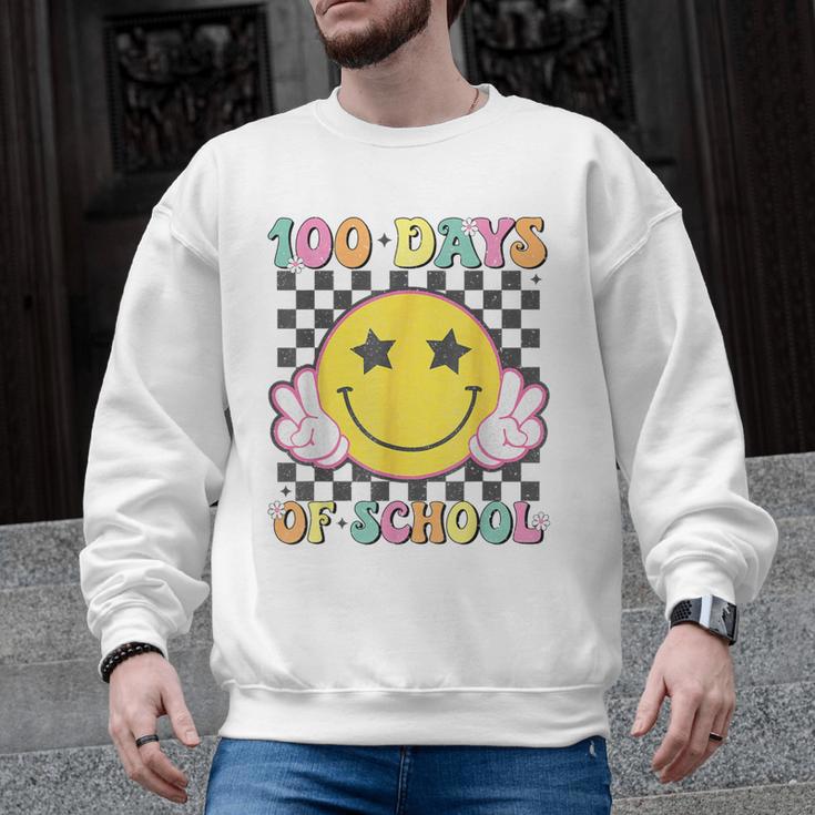 100th Day Of School Teacher Kids 100 Days Of School Men Graphic Sweatshirt
