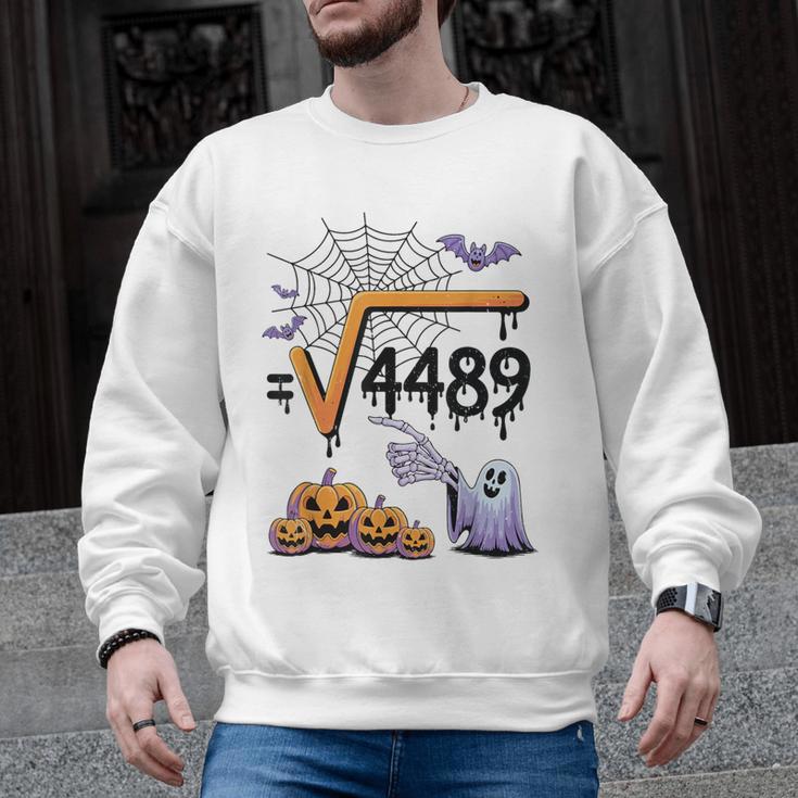 4489 Square Root 67 Math Teacher Halloween Costume Professor Men Graphic Sweatshirt