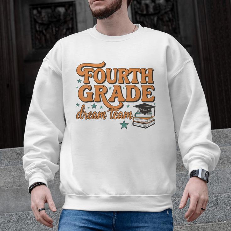 4th Grade Back To School Fourth Grade Dream Team Teacher Men Graphic Sweatshirt